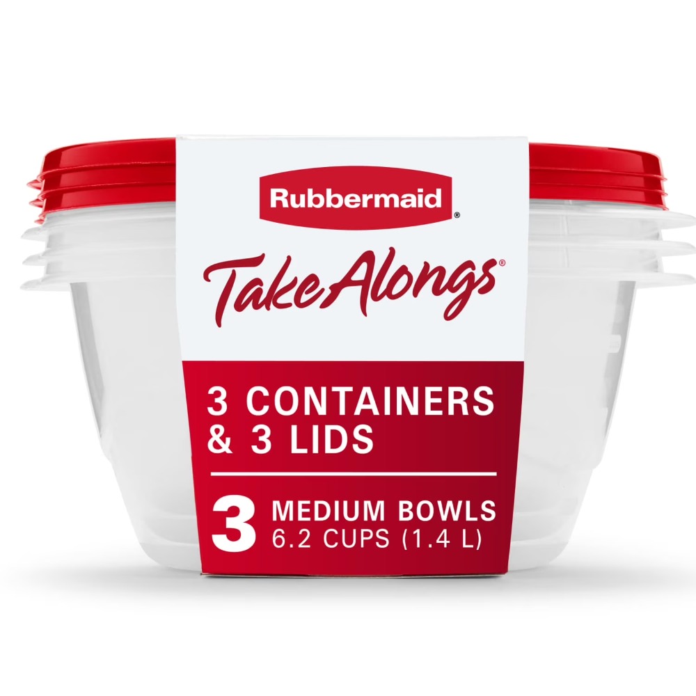 Kitchen Baking - Grands récipients ronds pour aliments avec