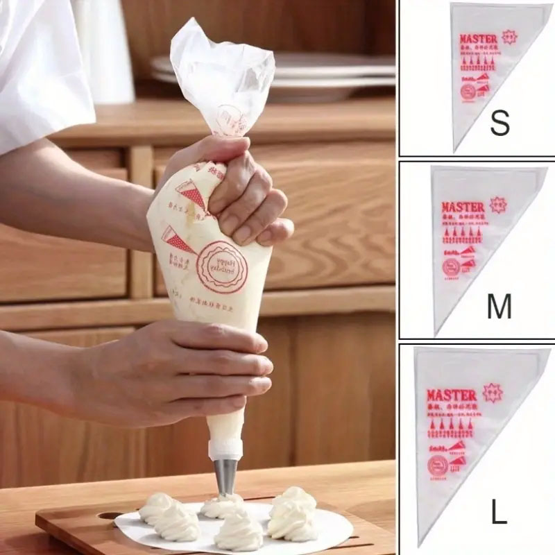 Piping Bag Disposable - Sacs à pâtisserie jetables épais, 100