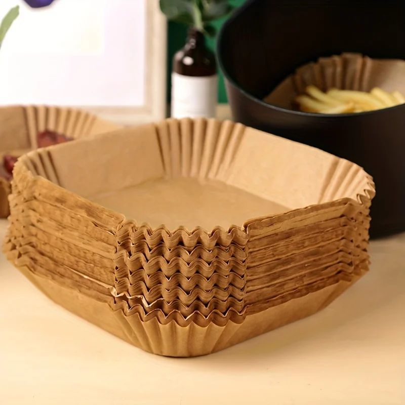 Kitchen Baking Paper - Papier carré en Silicone pour friteuse