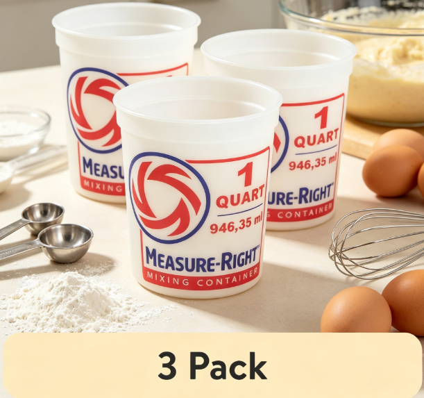 Kitchen Baking - Conteneur de mélange rond en plastique,