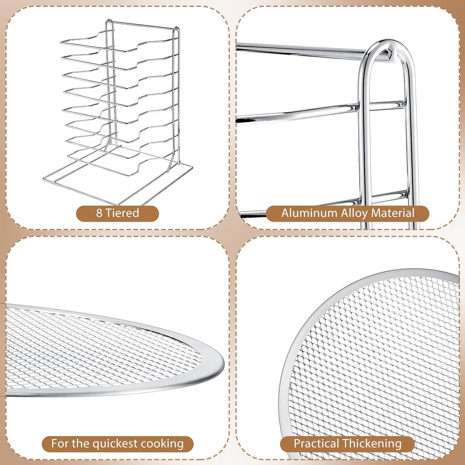Étagère à pizza à 8 niveaux av - Kitchen Baking Products avis et prix