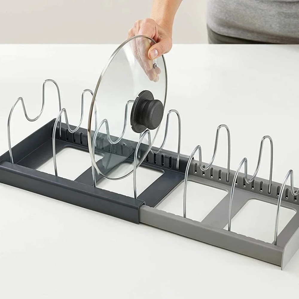 Étagère télescopique à 7 compa - Kitchen Baking Pan Organizer avis et prix