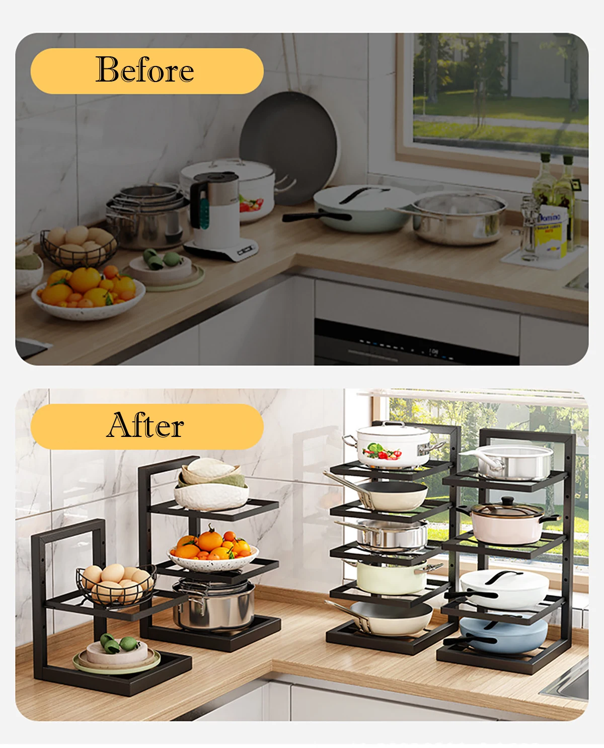 Organisateur de casseroles rég - Kitchen Baking Pan Organizer avis et prix