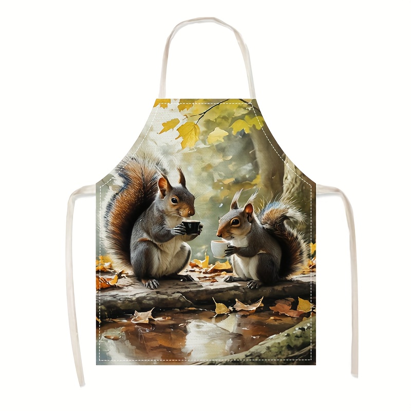 Tablier en lin imprimé scène d - Kitchen Baking Area Ideas avis et prix