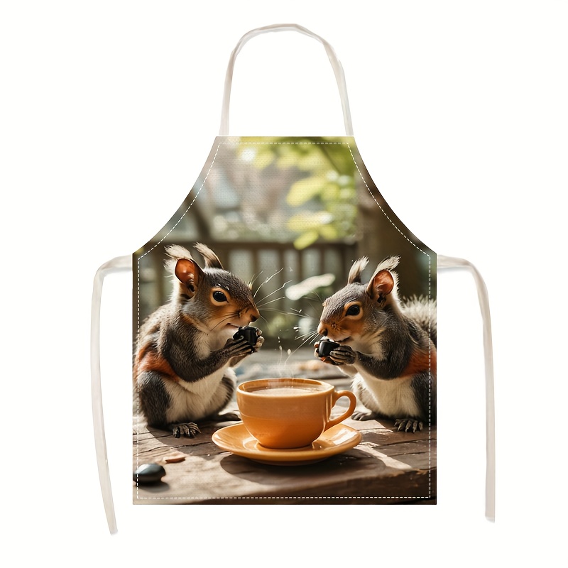 Tablier en lin imprimé scène d - Kitchen Baking Area Ideas avis et prix
