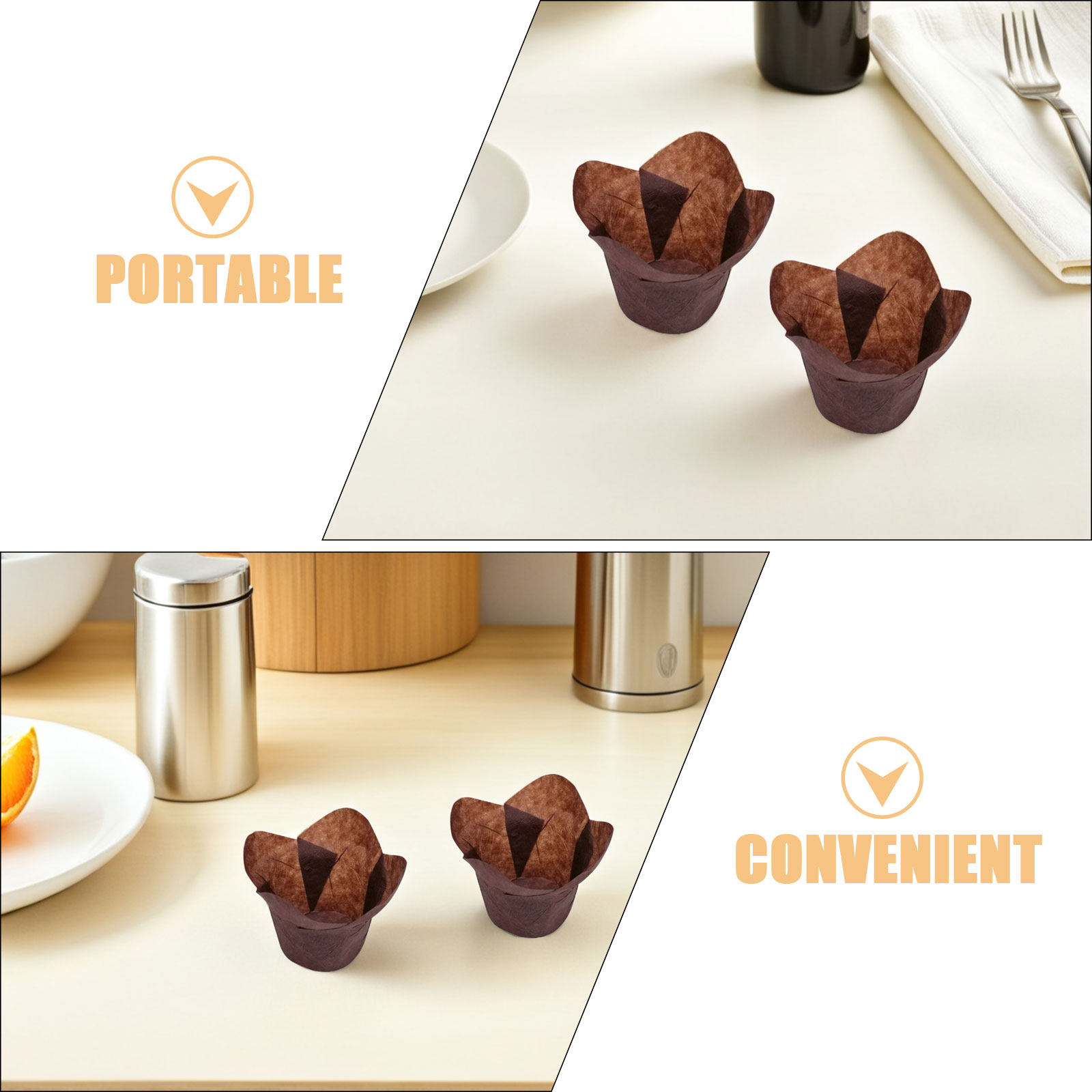 200 moules à muffins en papier - Kitchen Baking Paper avis et prix