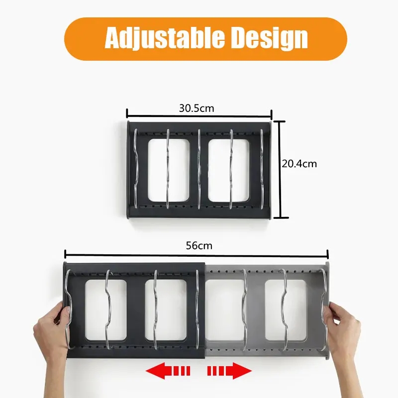 Rangement extensible en acier  - Kitchen Baking Pan Organizer avis et prix