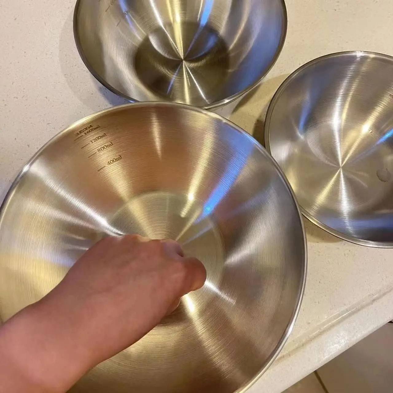 Ensemble de 3 bols en acier in - Kitchen Baking Scale avis et prix