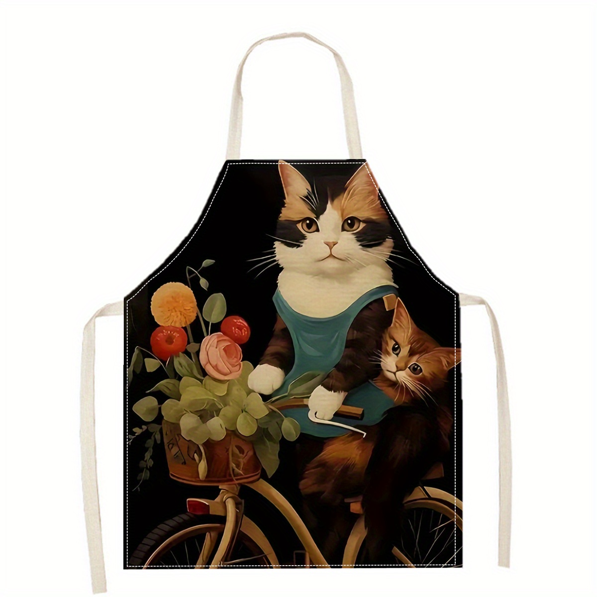 Tablier en lin amusant avec im - Kitchen Baking Area Ideas avis et prix